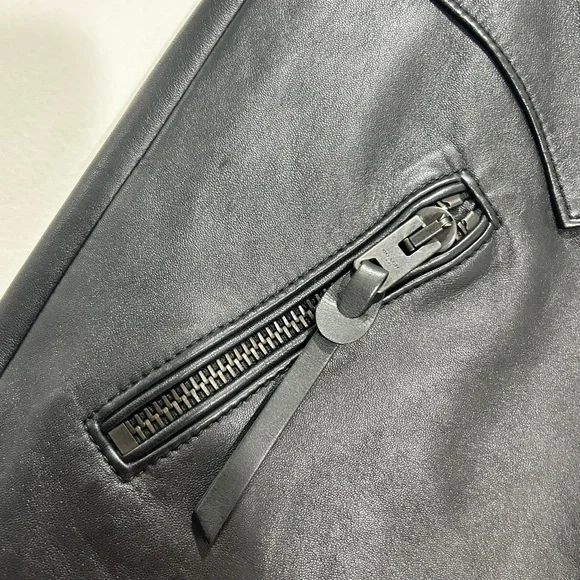 Coach New Leather Button-up Mini Skirt in Women's Size 0 - Picture 4 of 11